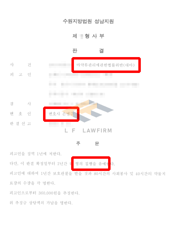 대마초 구입·흡연 사건, 집행유예 성공 사례 – 손병구 마약전문변호사의 조력